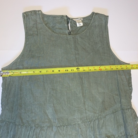 Artisan NY Green Linen Babydoll Dress - Women’s Size XL - Picture 7 of 10